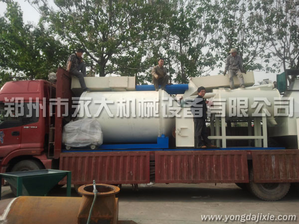 全自動(dòng)?；⒅闊o(wú)機(jī)保溫砂漿生產(chǎn)線發(fā)貨現(xiàn)場(chǎng)