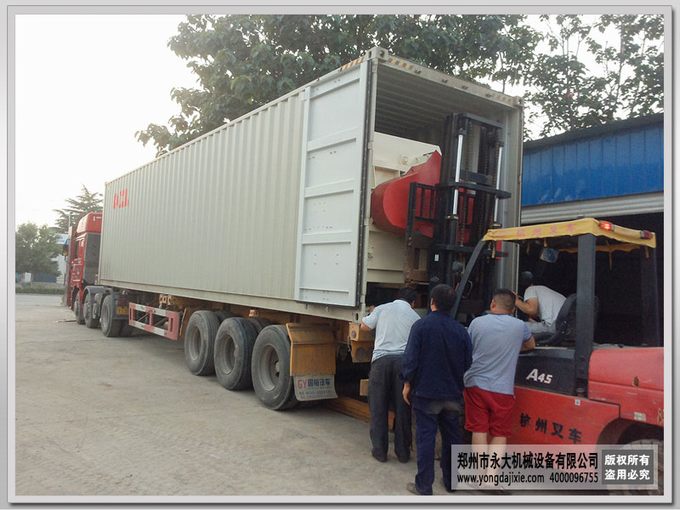 出口馬來(lái)西亞干粉砂漿成套設(shè)備裝車(chē)發(fā)貨