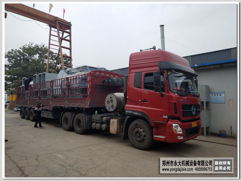 陜西榆林年產15萬噸干粉砂漿攪拌站第一車發(fā)貨